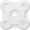 Ekena Millwork Luna Architectural Grade PVC Contemporary Ceiling Medallion, 26"OD x 3"ID x 9"C x 1"P CMP26LA-03000 - alternate 1